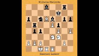 Emanuel Lasker vs Wilhelm Steinitz  World Championship Rematch 1896 chess [upl. by Schaper]