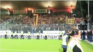 Dynamo Fans feiern den Sieg in Stuttgart Stuttgarter Kickers – Dynamo Dresden [upl. by Hsoj945]