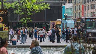 Taco Throwdown happening during Food Truck Friday at Daley Plaza [upl. by Dudley797]