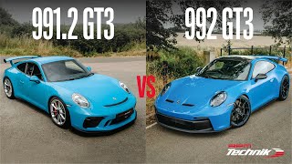 Porsche 9912 GT3 vs 992 GT3  Comparison [upl. by Chip]