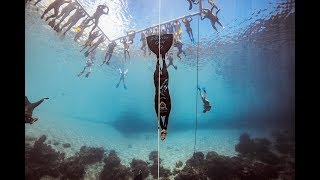 WATCH as Alessia Zecchini of Italy glides like an arrow to a new World Record 107m CWT [upl. by Marj]