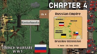 Russian Empire Campaign Brusilov Offensive Chapter 4  Trench Warfare WW1 Gameplay [upl. by Wellesley]