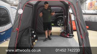 Vango Tailgate AirHub Low Awning Review Video 2024 [upl. by Melamie361]