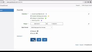 Export Google Calendar to Excel or CSV [upl. by Ardnasyl45]