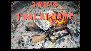 3 Meals 1 day camping food ideas [upl. by Sitoeht]