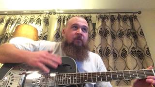 Guitar review Harley Benton Custom Line N150CE BK Dobro Resonator [upl. by Ytok424]