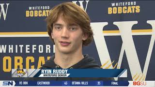 Whitefords Ryin Ruddy Named MHSAA ScholarAthlete [upl. by Aerdnaed]