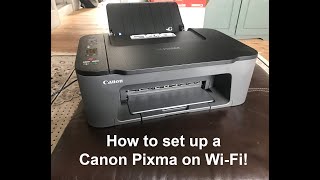 How to Setup a CANON Pixma TS3400 Series Printer using WiFi [upl. by Oly]