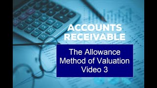 Accounts Receivables Video 3 The Allowance Method for Valuing Accounts Receivable [upl. by Flagler50]