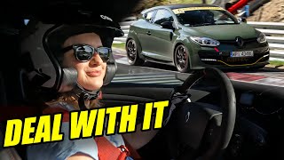 SHE is Really Smooth in Her Megane RS  Nürburgring [upl. by Luhar]