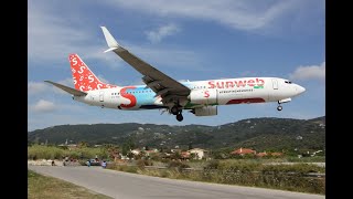 Skiathos Greece JSI Airport Landings and Departures June 2022 [upl. by Ecyrb]