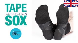 COMPRESSANA TAPE SOX – Type Pes valgusPronation Control  Correction socks with tapes [upl. by Rolando]