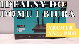 Tp Link Archer AX55 Pro AX3000  recenzja  test szybkiego routera z WiFi 6 OneMesh 25G WAN [upl. by Zinn]