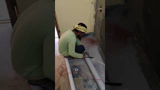 Plumbing work pipelining trending reels pipefitting shorts shots trendingreels youtubeshorts [upl. by Nizam]