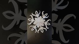 How to make easy paper snowflake shorts snowflakes part 65craft creative art yt papercrafts [upl. by Kiel390]