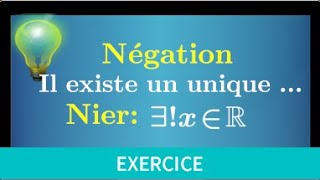 quantificateur • négation de  il existe un unique  • f sannule une fois exactement • prépa MPSI [upl. by Aletse]