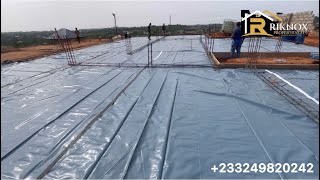 Damp Proof Membrane DPM Ground Beams And Oversights Concrete Works Done  Building In Ghana 🇬🇭 [upl. by Adriel]