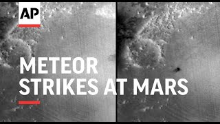 NASA spacecraft detect meteor strikes at Mars [upl. by Nylarak779]