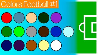 Football Colors Marble Race 1 [upl. by Saraiya]