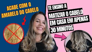 👩🏼‍🦱🧴COMO MATIZAR O CABELO EM CASA EM APENAS 30 MINUTOS👩‍🦰✂matizador hidrataçãoparacabelos cabelo [upl. by Arlin]