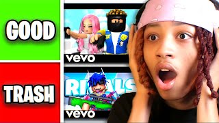 I RANKED POPULAR ROBLOX RAPPERS [upl. by Fosque]