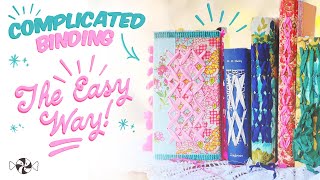 My SECRET to Making this Pretty Cross Stitch Junk Journal Binding [upl. by Nameloc169]