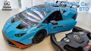 Rastar 114 RC  Lamborghini Huracan STO  Remote Control Car with LED  Full Review [upl. by Elbertina]