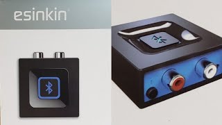 Esinkin Bluetooth Audio Adapter For ANY HOME Stereo Full Review and Demo [upl. by Ennirroc]