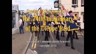 Commemoration of the Dieppe Raid 2016 [upl. by Kylie]