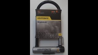 The New U Kryptonite Kryptolok STD Bicycle Lock Review And Unboxing [upl. by Aridaj]