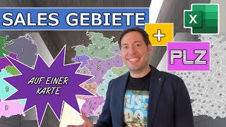 Vertriebsgebiete und PLZ gleichzeitig auf EINER Karte in Excel Wie geht das [upl. by Atiuqin]