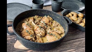 Poulet à la sauce forestière aux champignons 🍄 un pur délice [upl. by Dhumma]