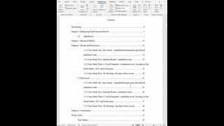 Automatically creating a table of contents in Word [upl. by Mindi684]