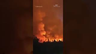 Flames seen over Jasper National Park [upl. by Koehler175]