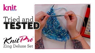 REVIEW Knit Pro Zing Deluxe Interchangeable Knitting Needles [upl. by Allak]