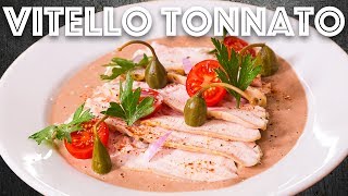 Телятина в Тунце Что Vitello Tonnato Соус из тунца с индейкой [upl. by Nolubez]