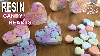 Making Resin Candy Hearts for Valentines Day [upl. by Jadda317]