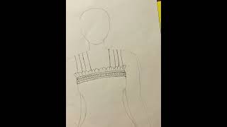 dress drawing fashion fashionart shorts [upl. by Greenes]