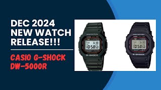 New Casio GShock DW5000R Release Dec 2024 [upl. by Anitsej227]