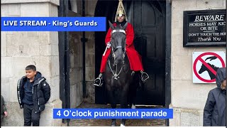 LIVE STREAM  King’s Guards  4 o’clock punishment parade [upl. by Rednave]