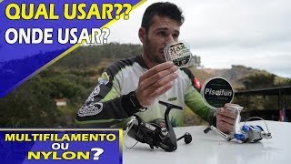 💯 Monofilamento ou Multifilamento Nylon Leader qual usar e quando usar Canal do Pescador [upl. by Arramat]