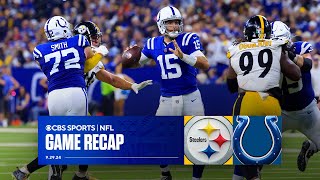 Colts HAND Steelers first loss of the season despite Anthony Richardson injury  Game recap [upl. by Notsahc527]