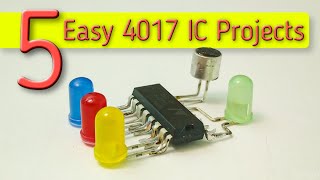 5 easy electronics projects with 4017 IC [upl. by Niple]