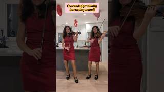 Violin vs viola crescendo decrescendo shorts [upl. by Eikcin934]