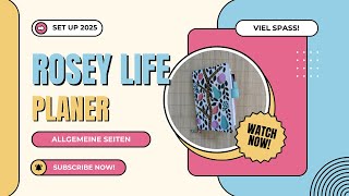 Setup Rosey Life Planner  Allgemeine Seiten [upl. by Lavern]