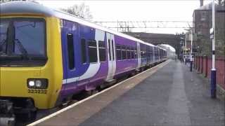 HD  Northern Rail Class 323 EMUs  Guide Bridge  Heaton Chapel Stations [upl. by Ahseikram]