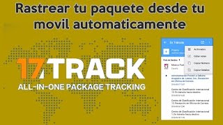 Como usar la APP 17 track para rastrear compras de china [upl. by Dinny]