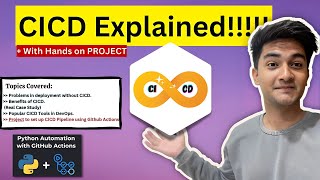 What is CICD Pipeline CICD process explained with Hands On Project [upl. by Kirkwood265]