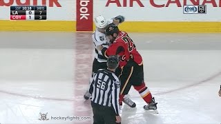 Jarome Iginla vs Deryk Engelland Mar 29 2017 [upl. by Jasper]