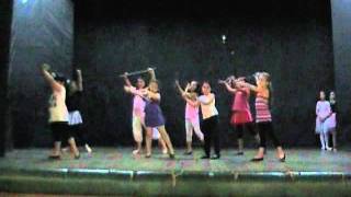 DANZA JAZZZ con baston infantil principiantes 2009 ACADEMIA ROSARIO ZONA OESTE [upl. by Athalee]